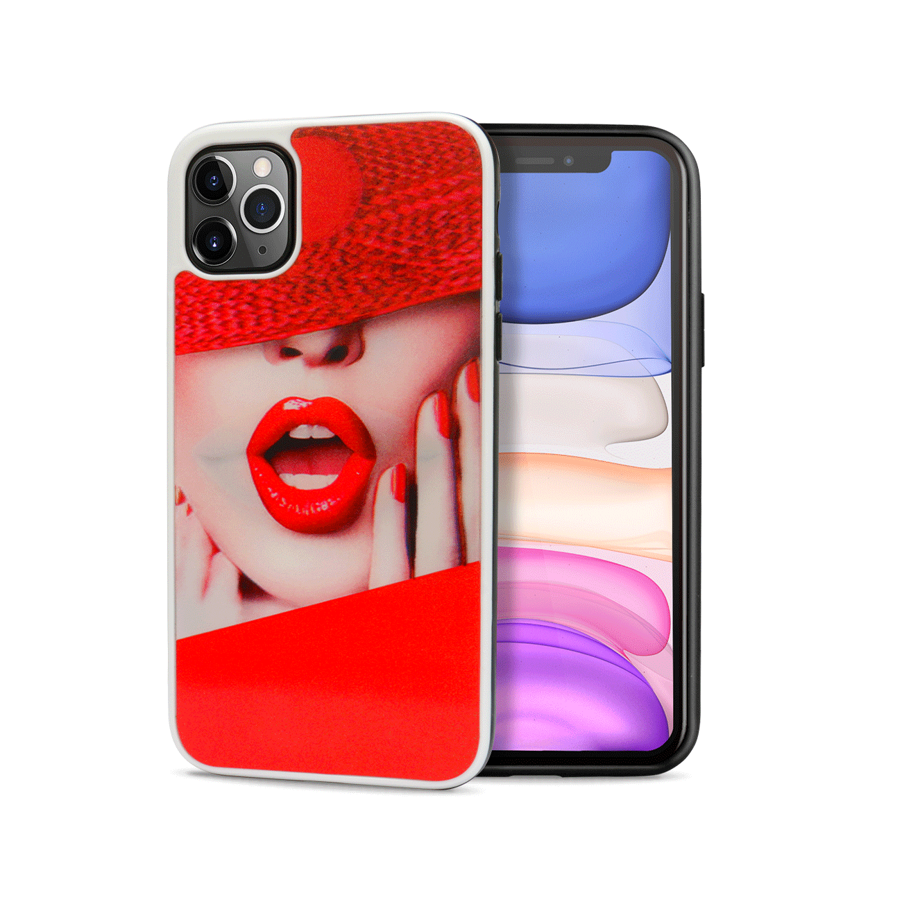 iPHONE 11 Pro Max (6.5in) 3D Dynamic Change Lenticular Design Case (Kiss)